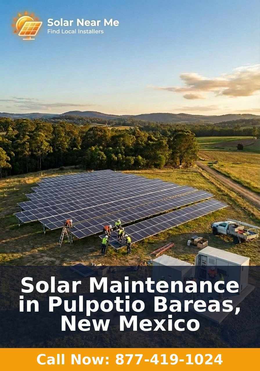 Solar Maintenance in Pulpotio Bareas, New Mexico