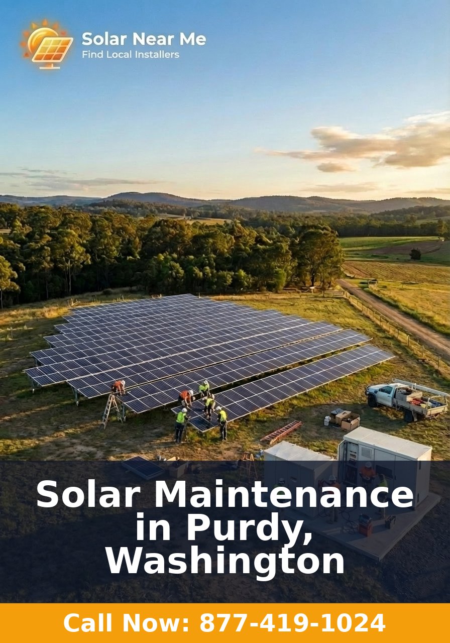 Solar Maintenance in Purdy, Washington