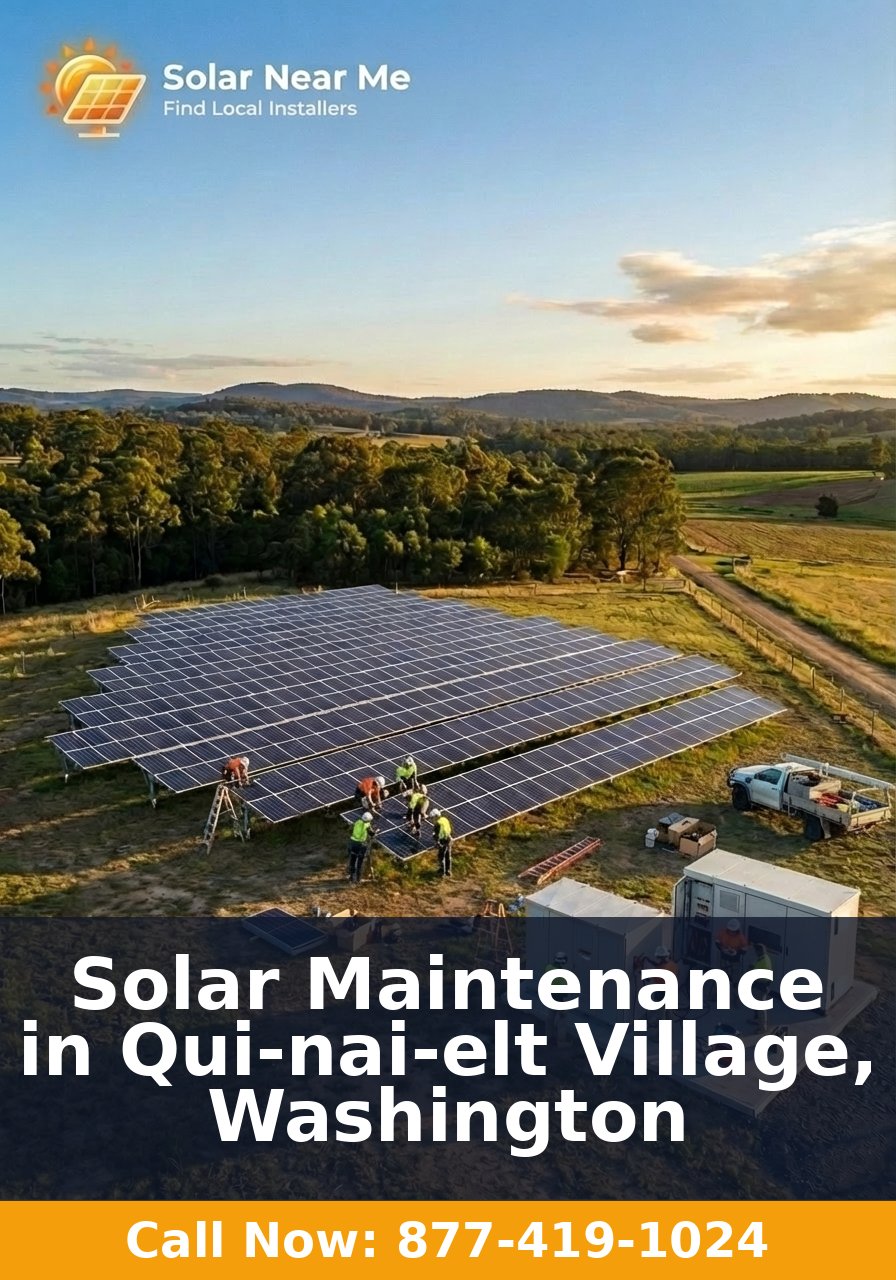 Solar Maintenance in Qui-nai-elt Village, Washington