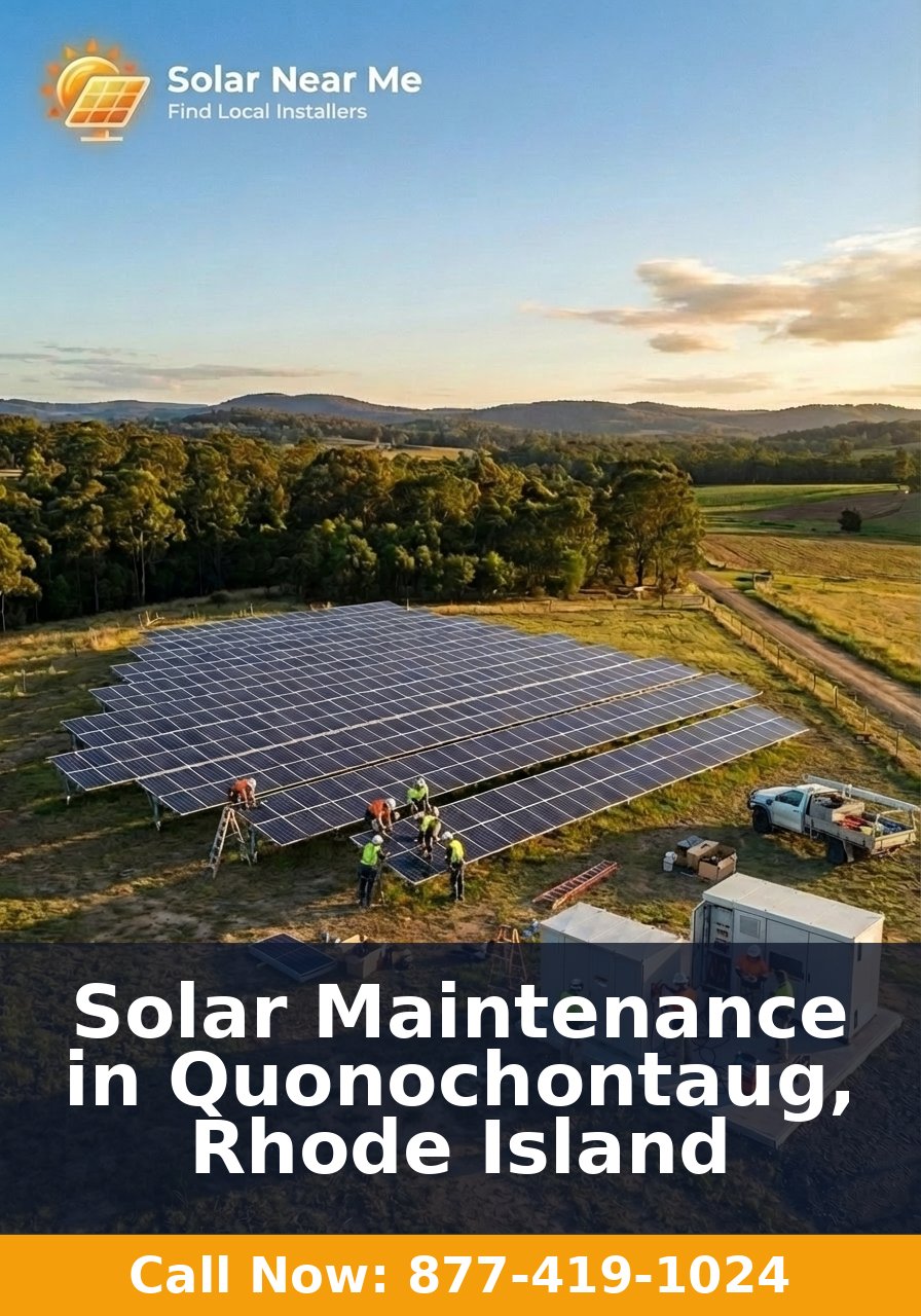 Solar Maintenance in Quonochontaug, Rhode Island