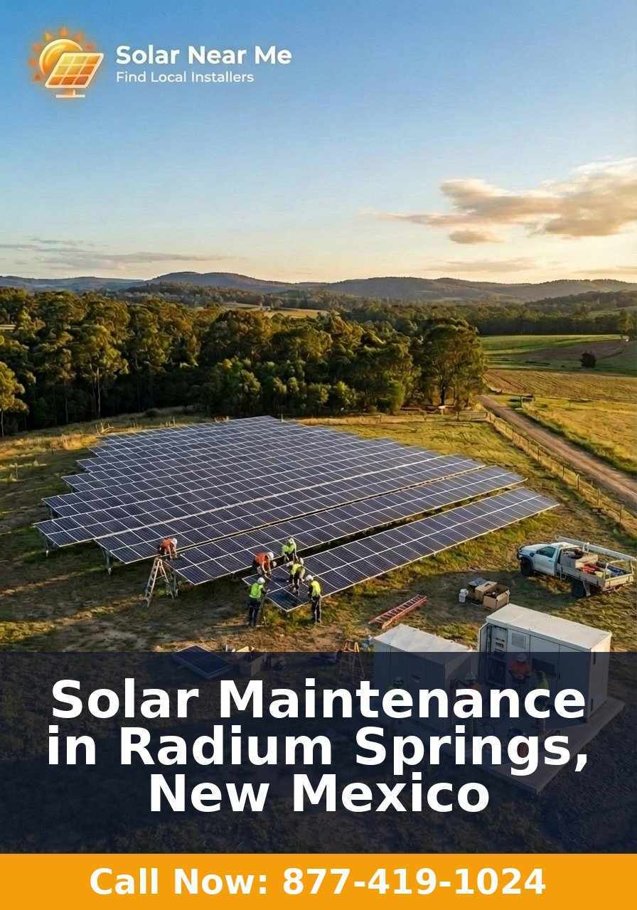 Solar Maintenance in Radium Springs, New Mexico