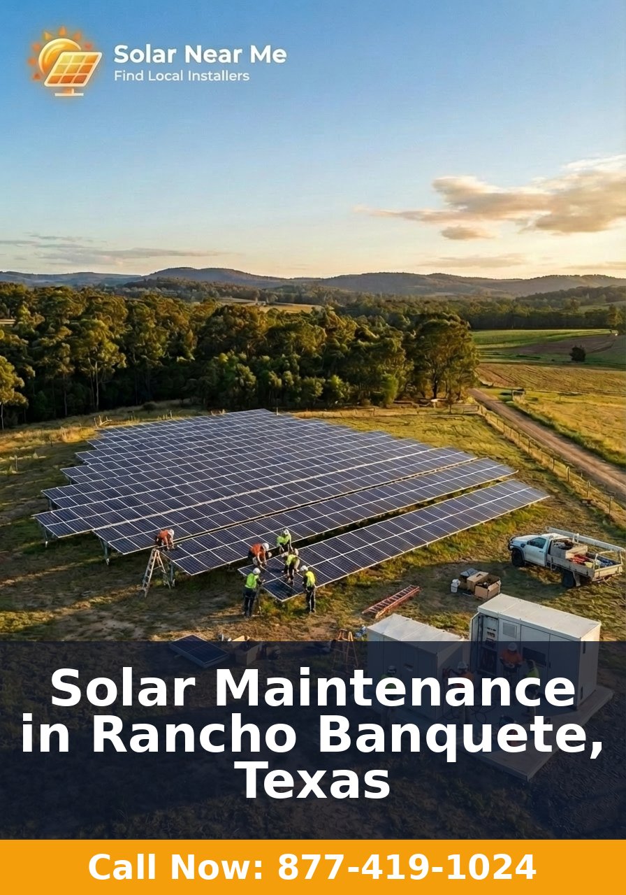 Solar Maintenance in Rancho Banquete, Texas
