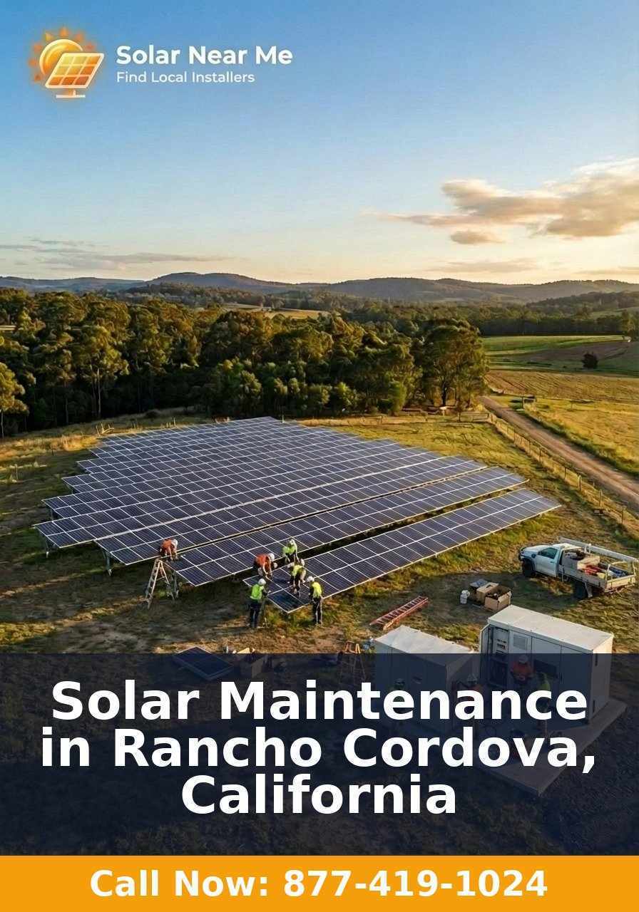Solar Maintenance in Rancho Cordova, California