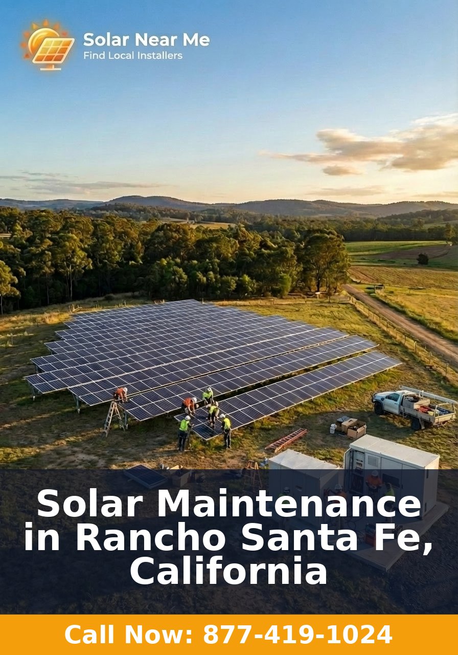 Solar Maintenance in Rancho Santa Fe, California