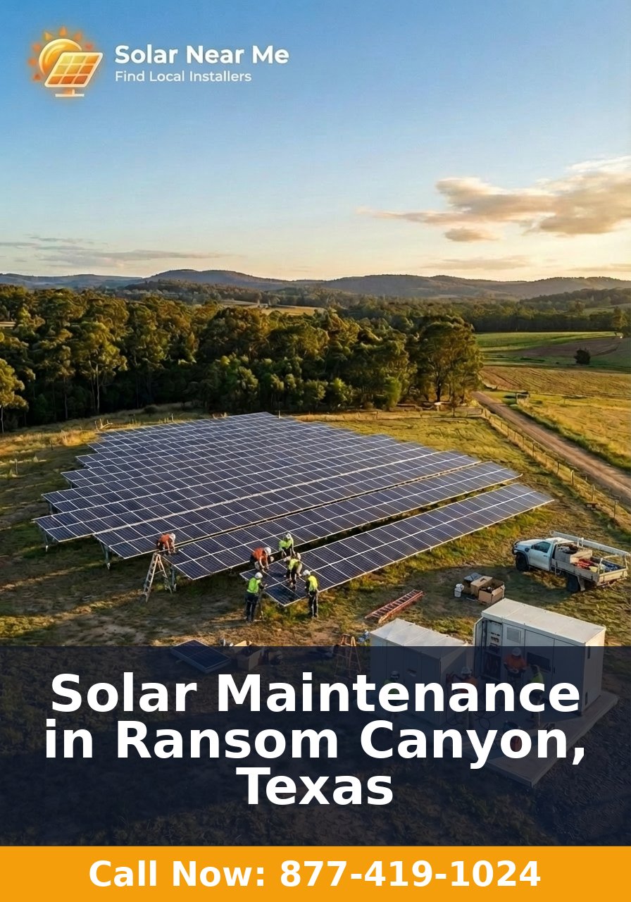 Solar Maintenance in Ransom Canyon, Texas