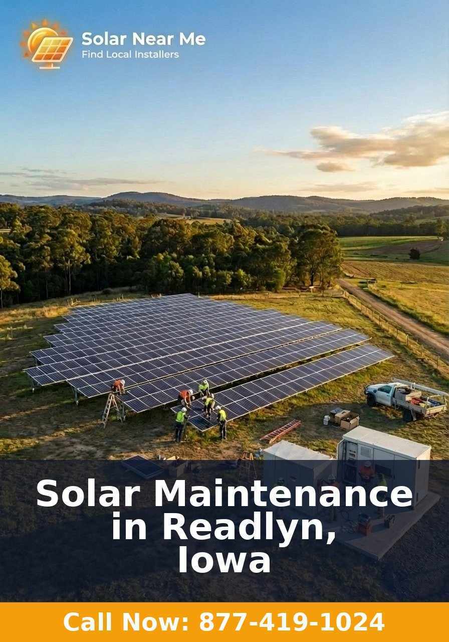 Solar Maintenance in Readlyn, Iowa