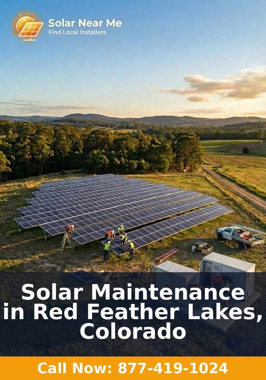 Solar Maintenance in Red Feather Lakes, Colorado