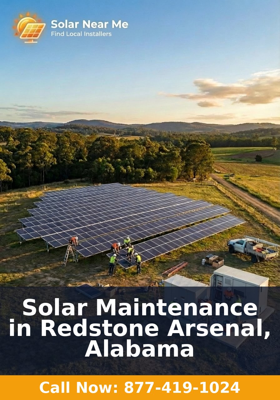 Solar Maintenance in Redstone Arsenal, Alabama