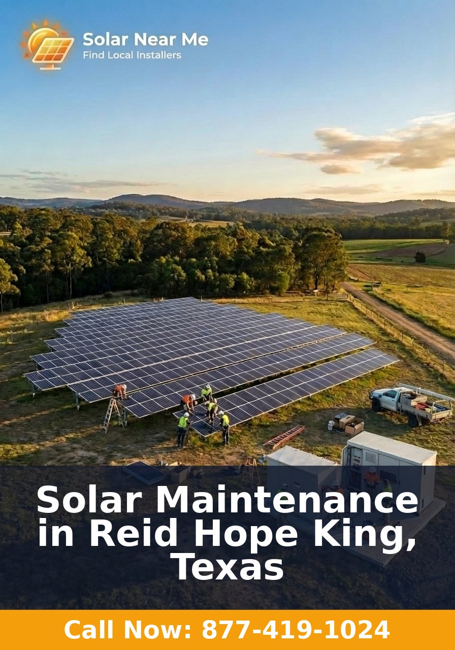 Solar Maintenance in Reid Hope King, Texas