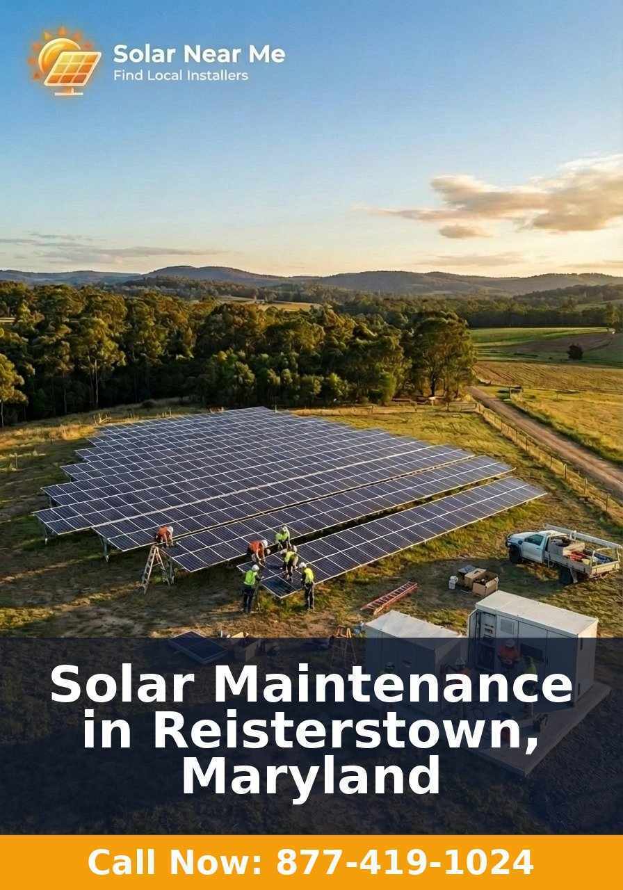 Solar Maintenance in Reisterstown, Maryland