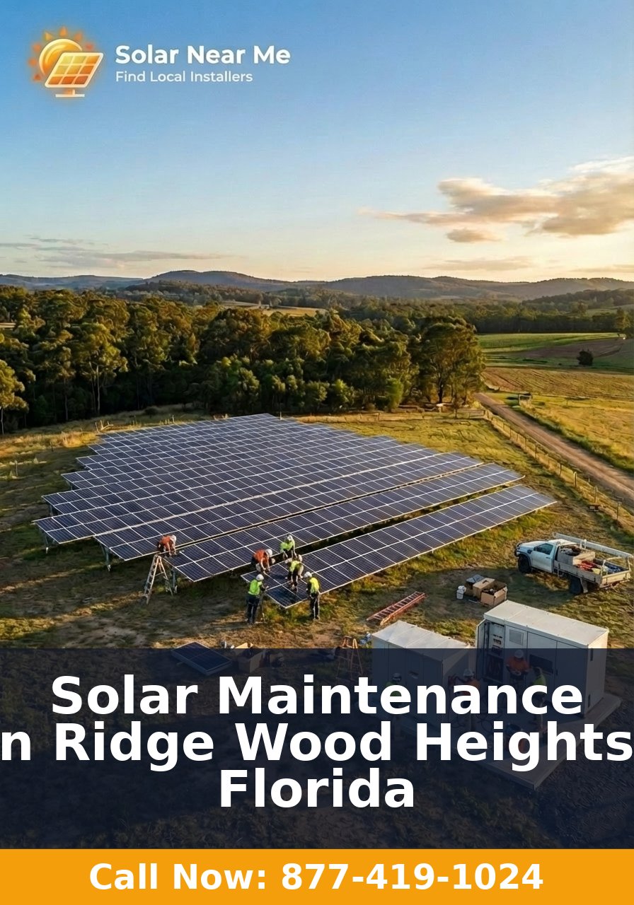 Solar Maintenance in Ridge Wood Heights, Florida