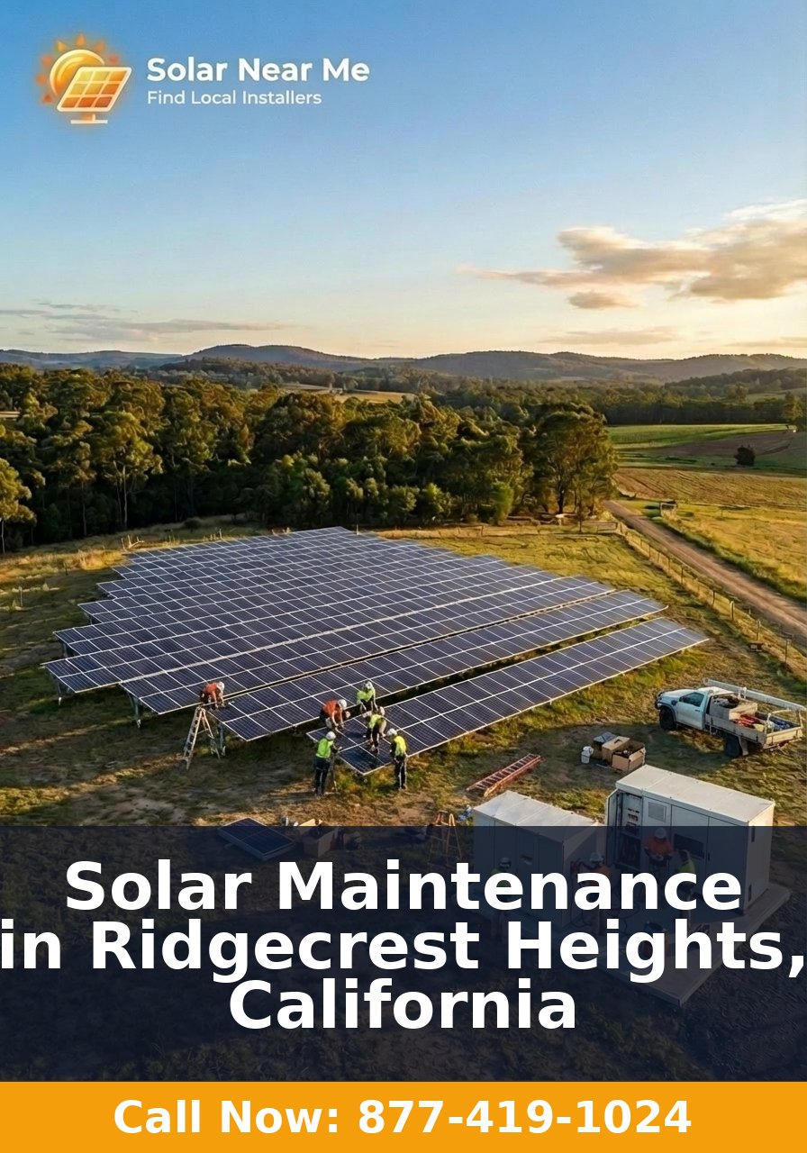 Solar Maintenance in Ridgecrest Heights, California