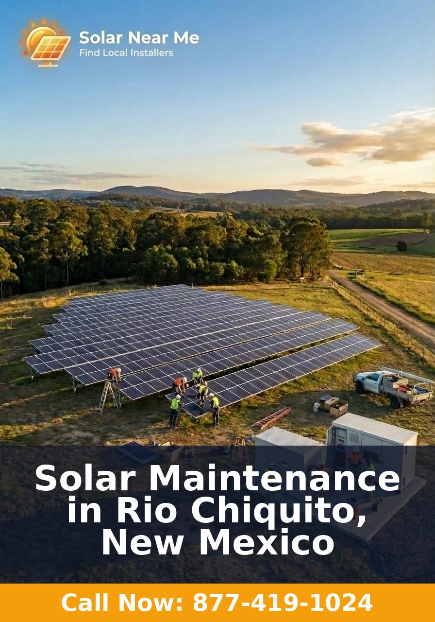 Solar Maintenance in Rio Chiquito, New Mexico