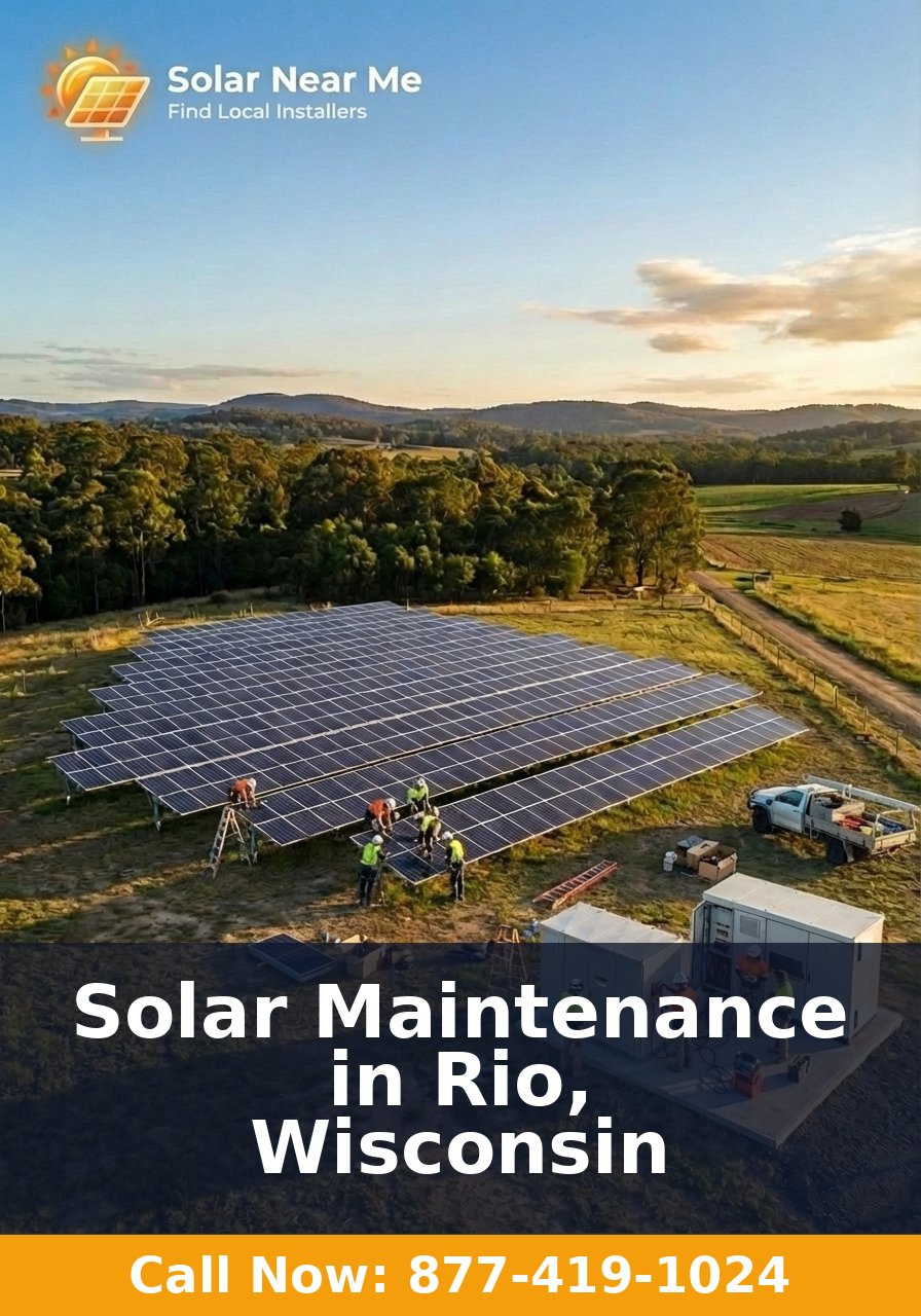 Solar Maintenance in Rio, Wisconsin