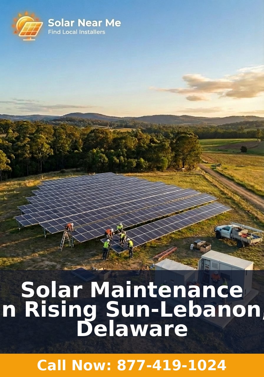Solar Maintenance in Rising Sun-Lebanon, Delaware
