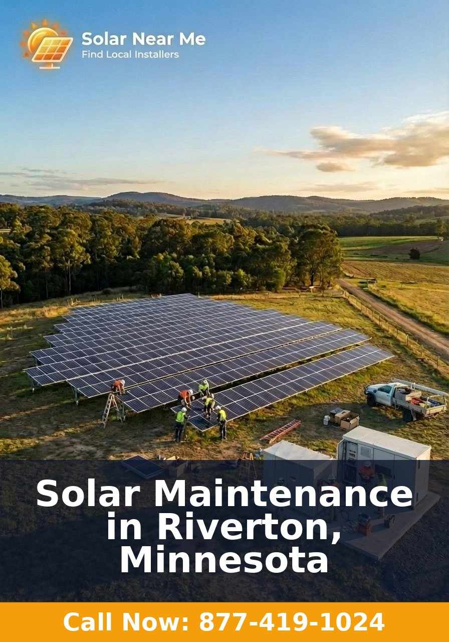 Solar Maintenance in Riverton, Minnesota