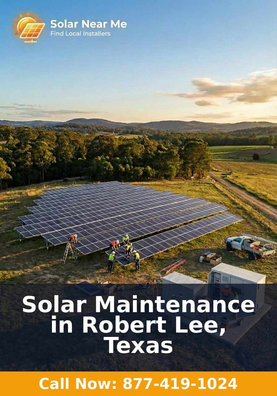 Solar Maintenance in Robert Lee, Texas