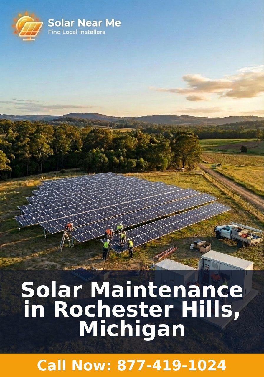 Solar Maintenance in Rochester Hills, Michigan