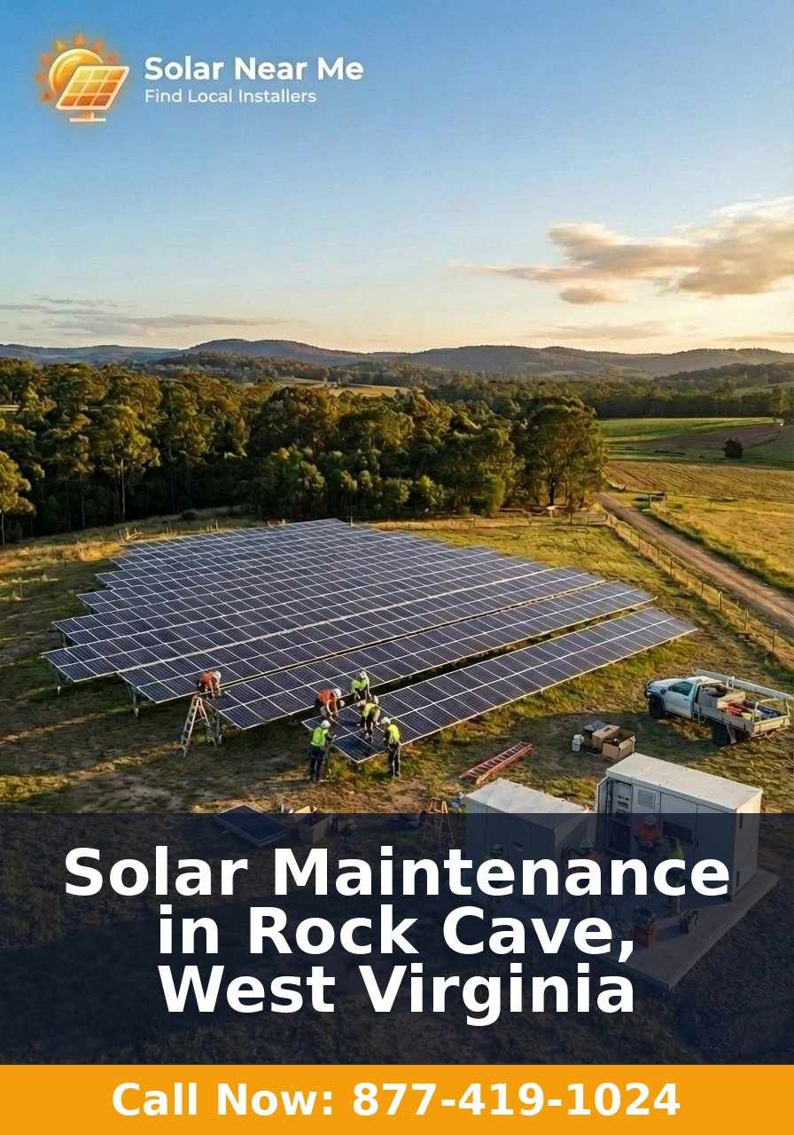 Solar Maintenance in Rock Cave, West Virginia