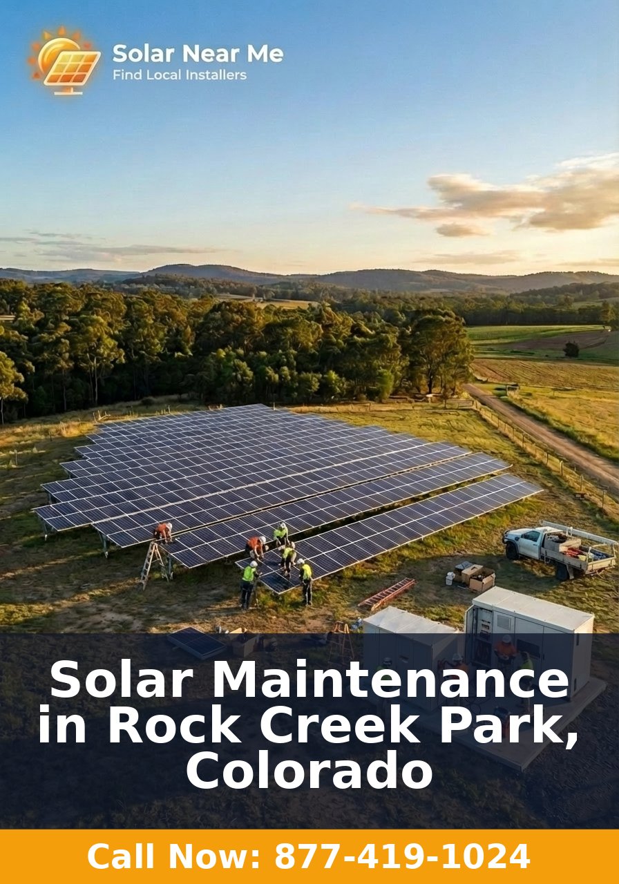 Solar Maintenance in Rock Creek Park, Colorado