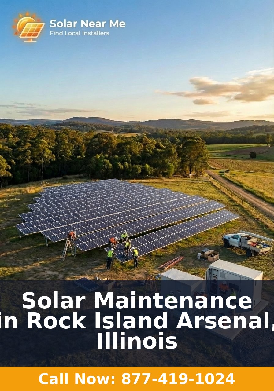 Solar Maintenance in Rock Island Arsenal, Illinois