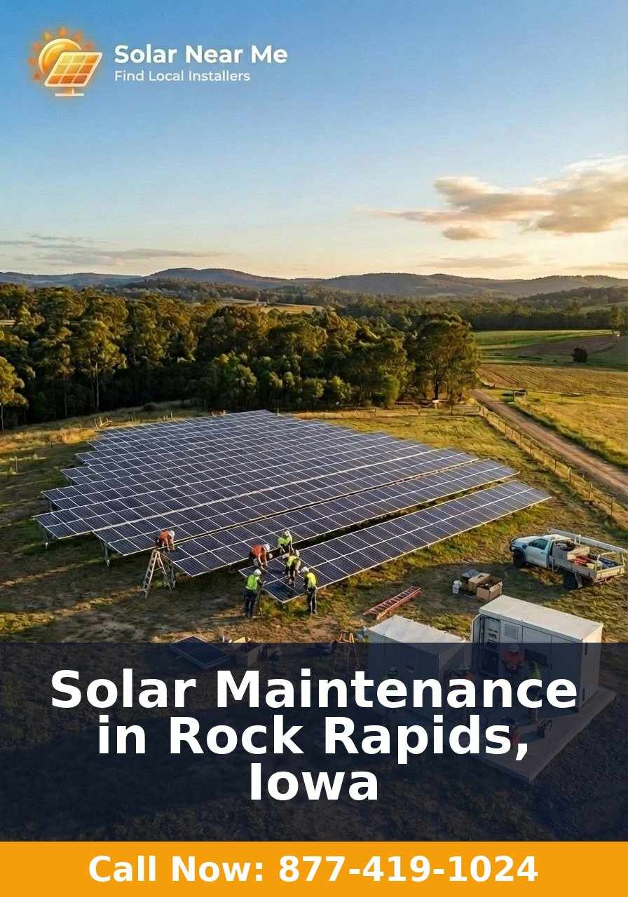 Solar Maintenance in Rock Rapids, Iowa