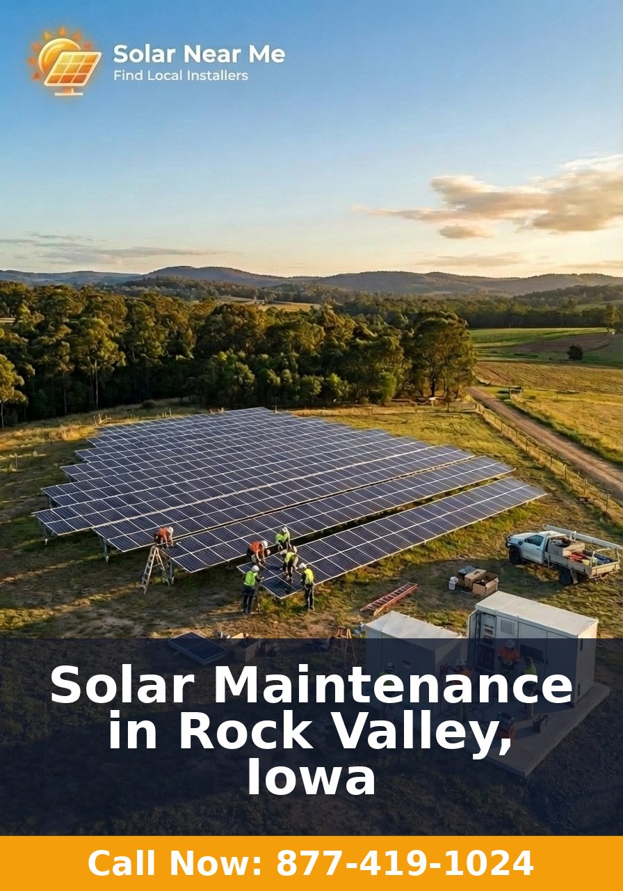 Solar Maintenance in Rock Valley, Iowa