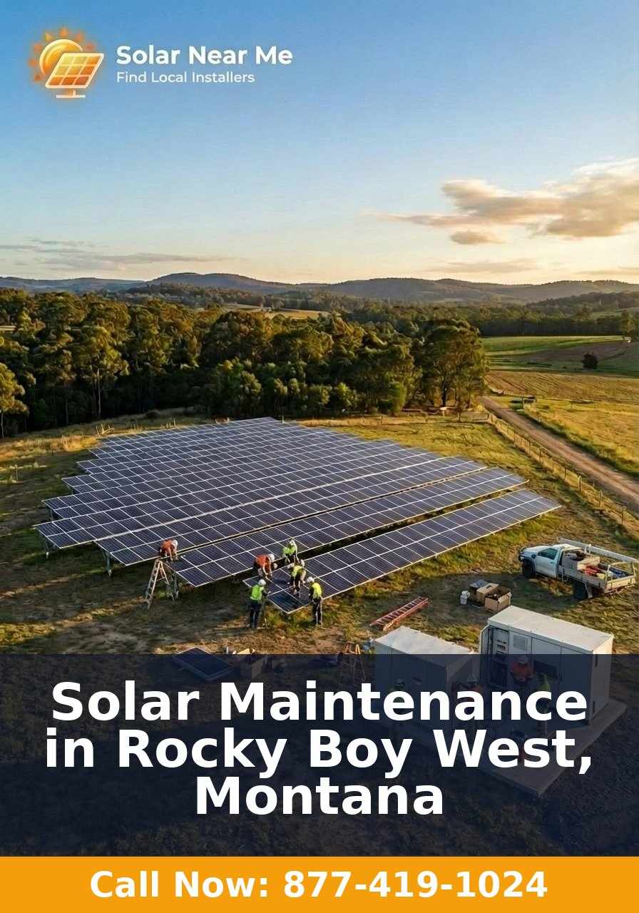 Solar Maintenance in Rocky Boy West, Montana
