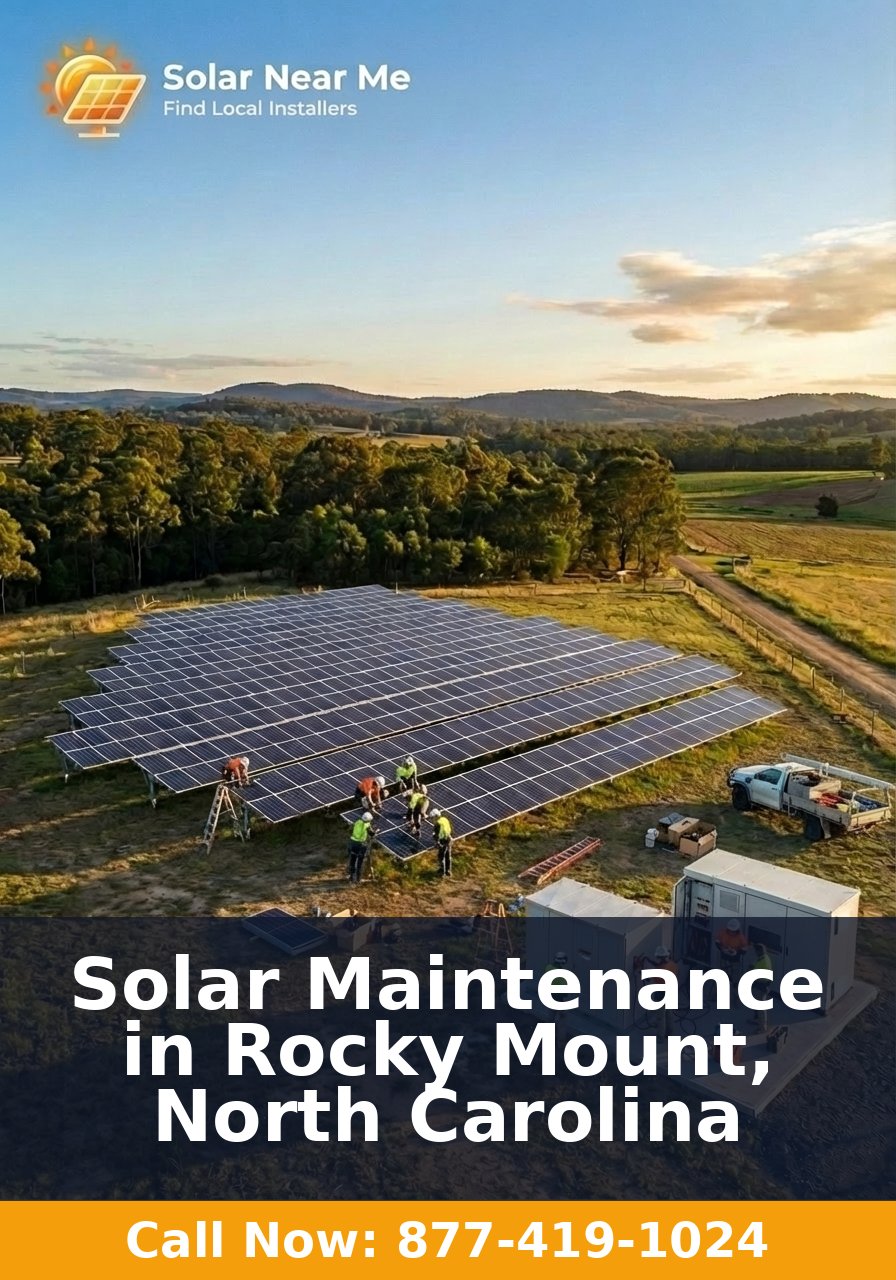 Solar Maintenance in Rocky Mount, North Carolina