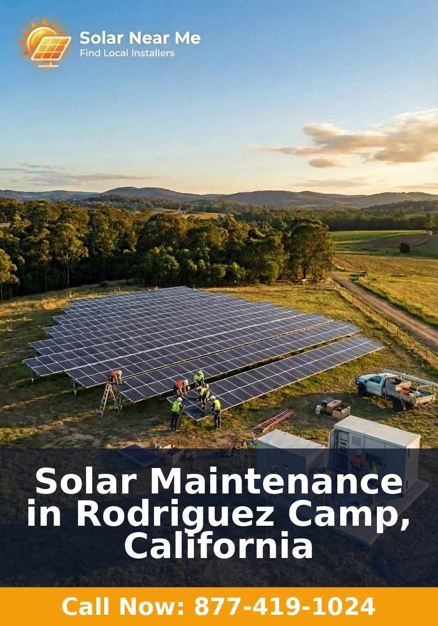 Solar Maintenance in Rodriguez Camp, California