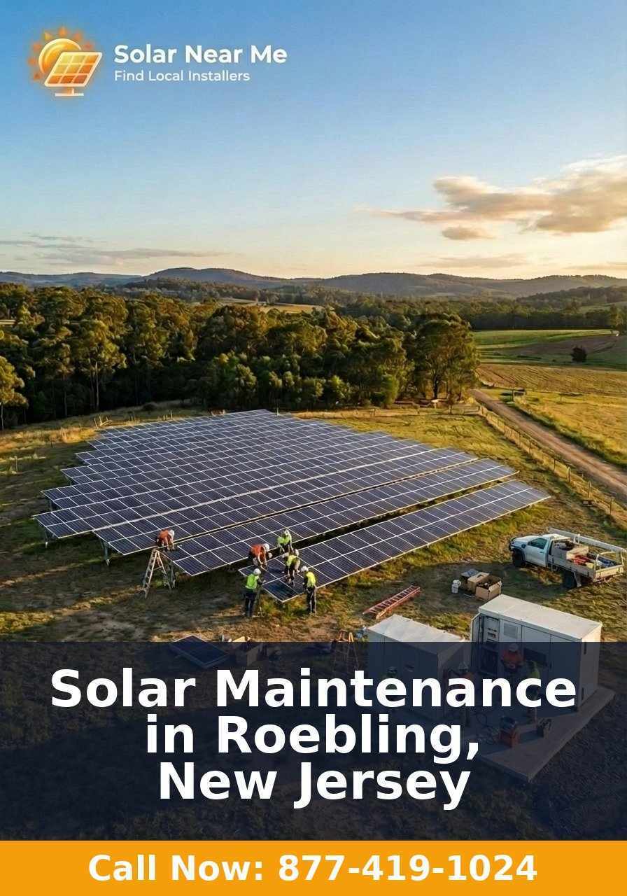 Solar Maintenance in Roebling, New Jersey