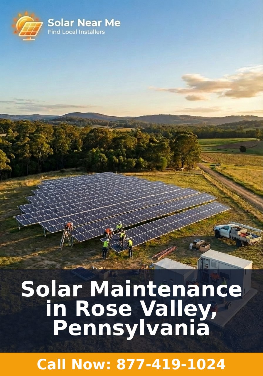 Solar Maintenance in Rose Valley, Pennsylvania