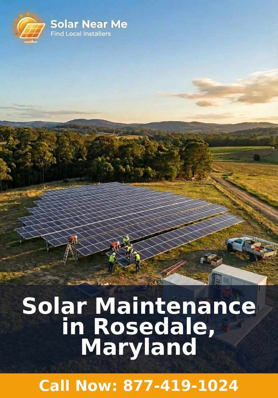 Solar Maintenance in Rosedale, Maryland