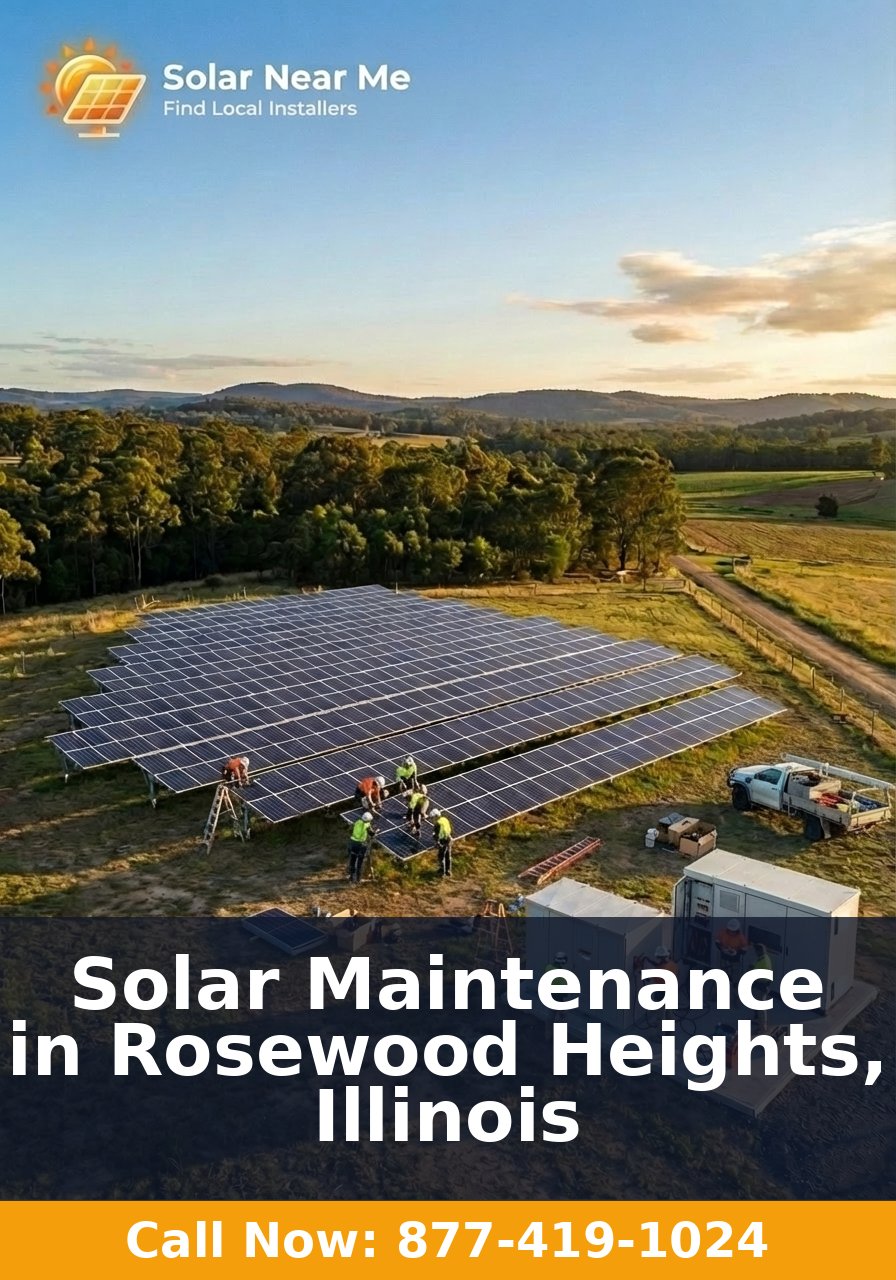 Solar Maintenance in Rosewood Heights, Illinois