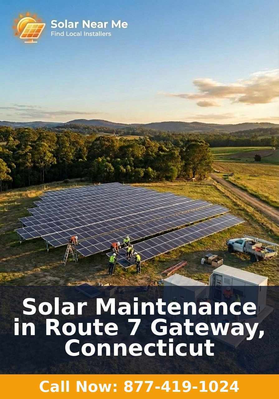 Solar Maintenance in Route 7 Gateway, Connecticut