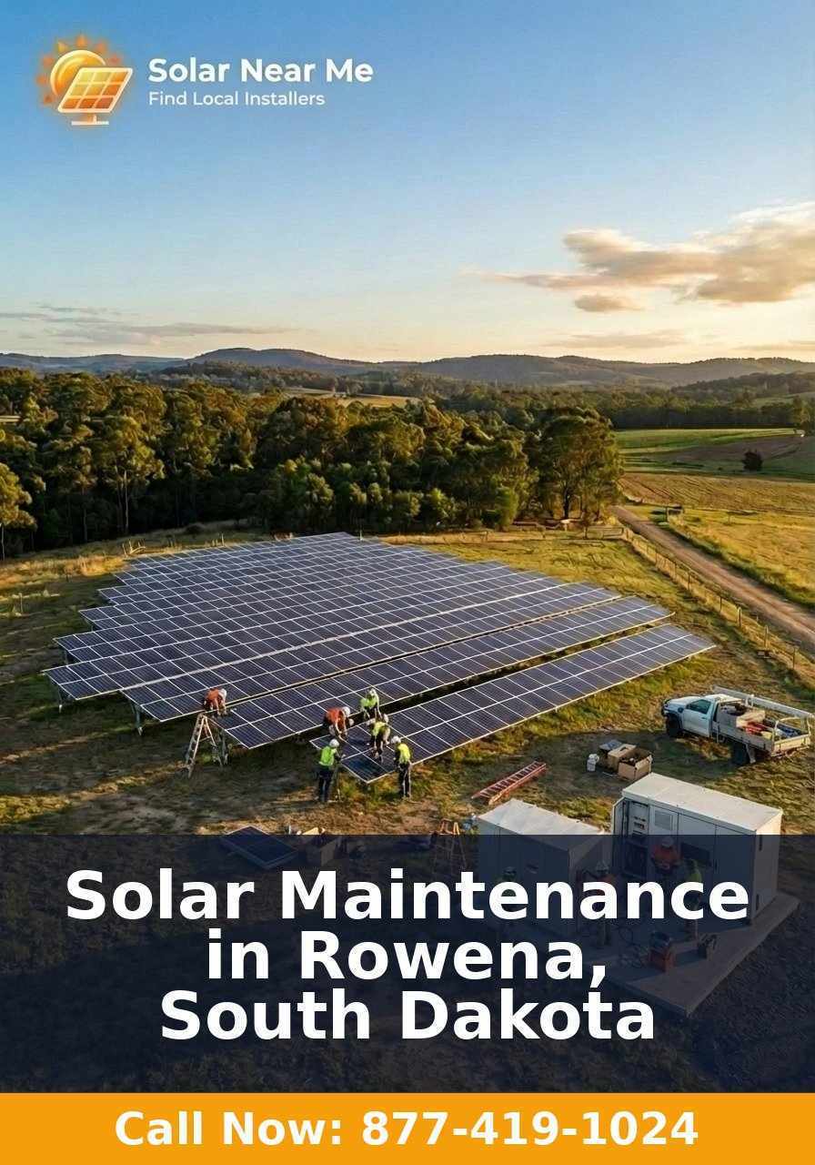Solar Maintenance in Rowena, South Dakota