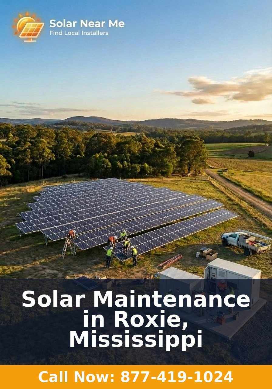 Solar Maintenance in Roxie, Mississippi