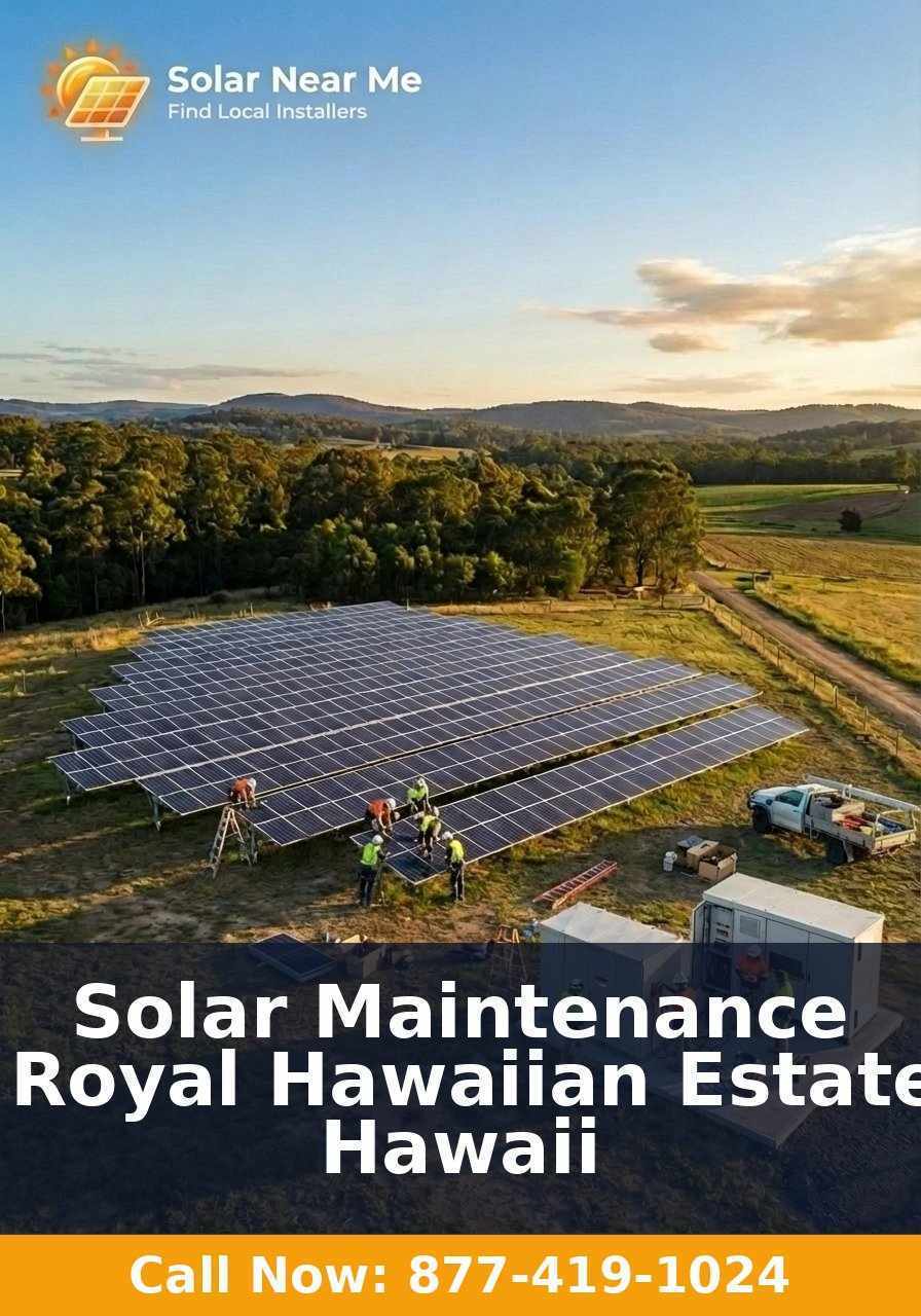 Solar Maintenance in Royal Hawaiian Estates, Hawaii