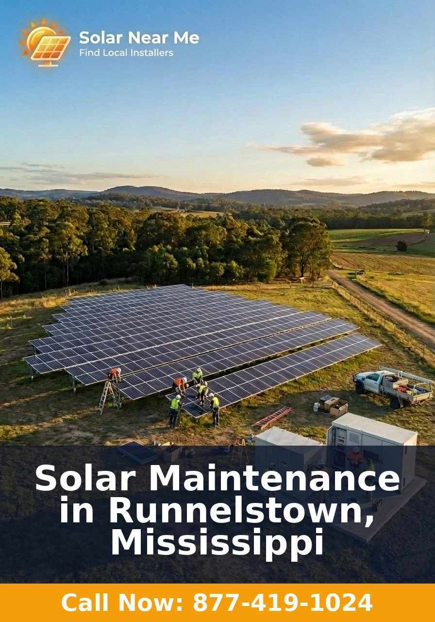 Solar Maintenance in Runnelstown, Mississippi
