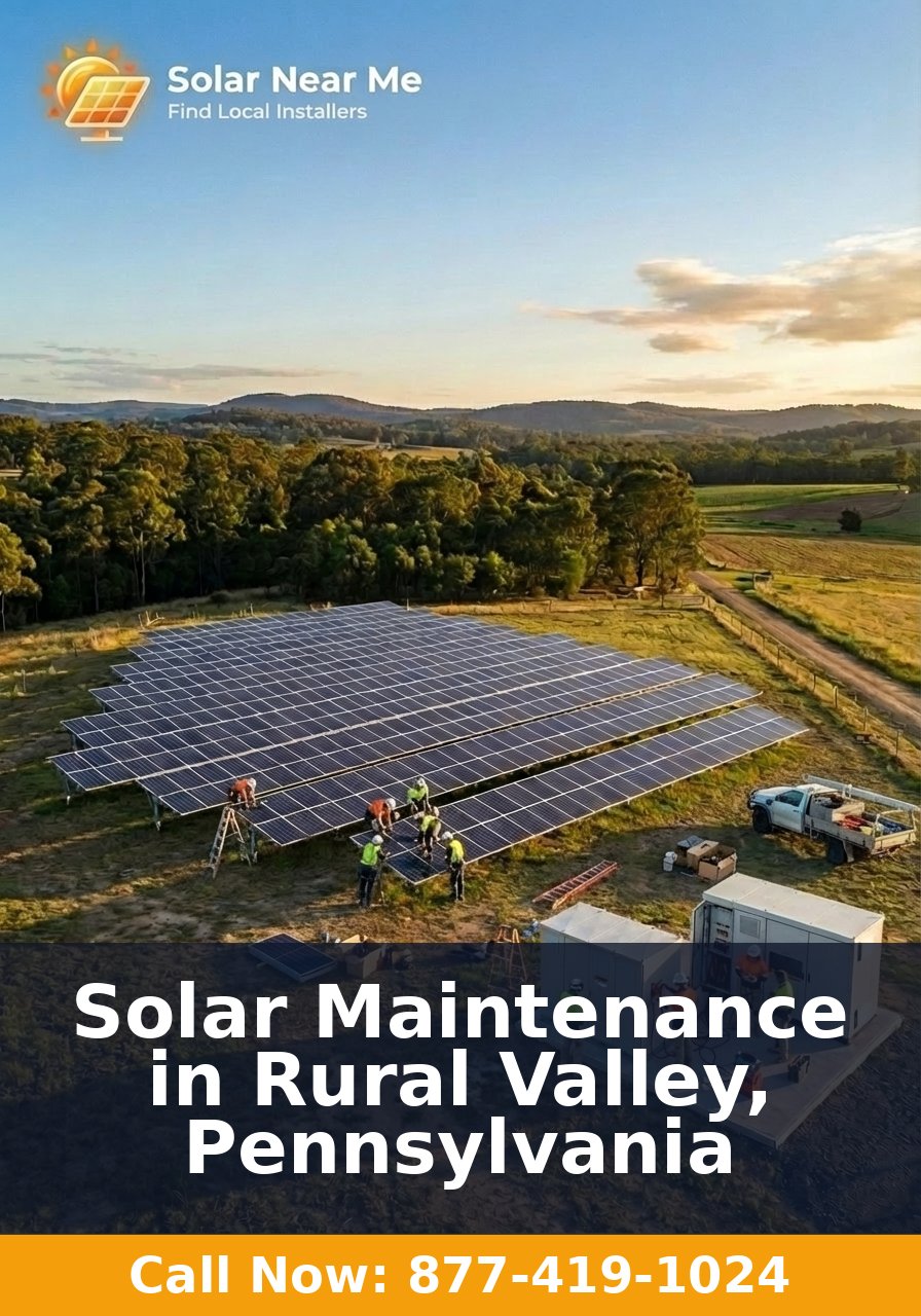 Solar Maintenance in Rural Valley, Pennsylvania