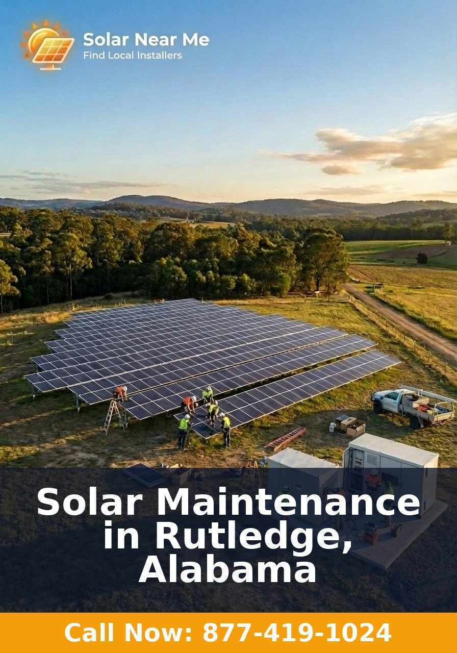 Solar Maintenance in Rutledge, Alabama