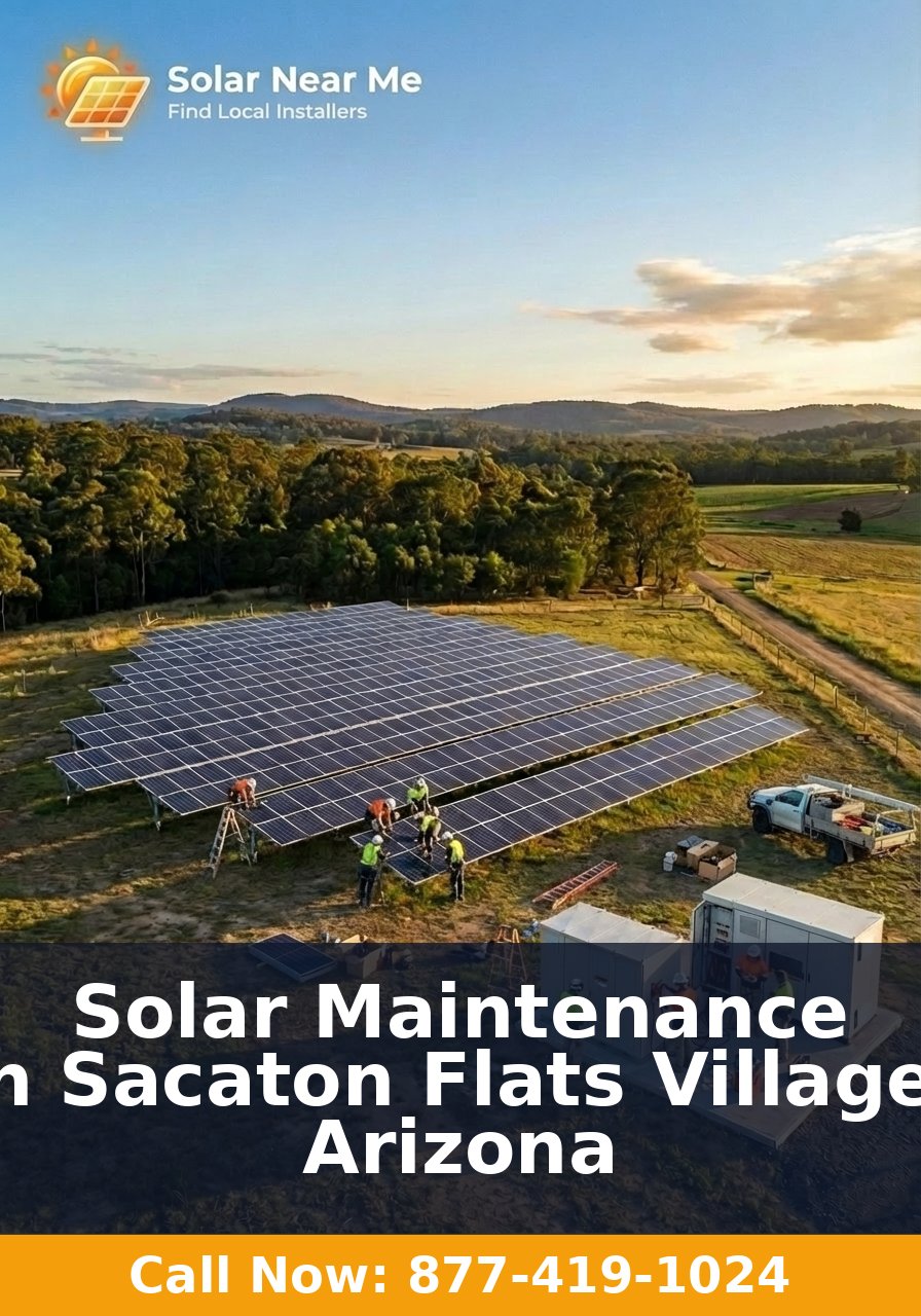 Solar Maintenance in Sacaton Flats Village, Arizona