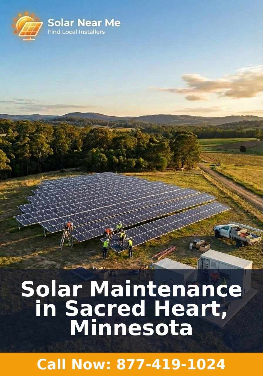 Solar Maintenance in Sacred Heart, Minnesota