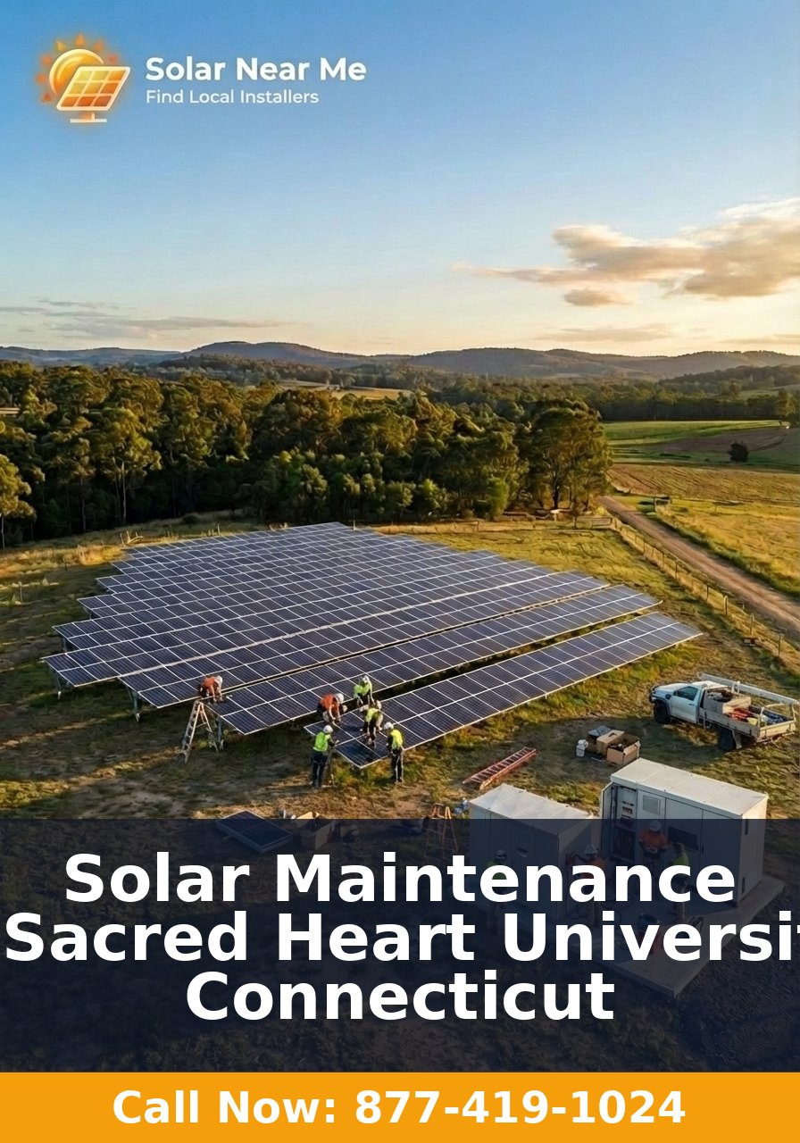 Solar Maintenance in Sacred Heart University, Connecticut