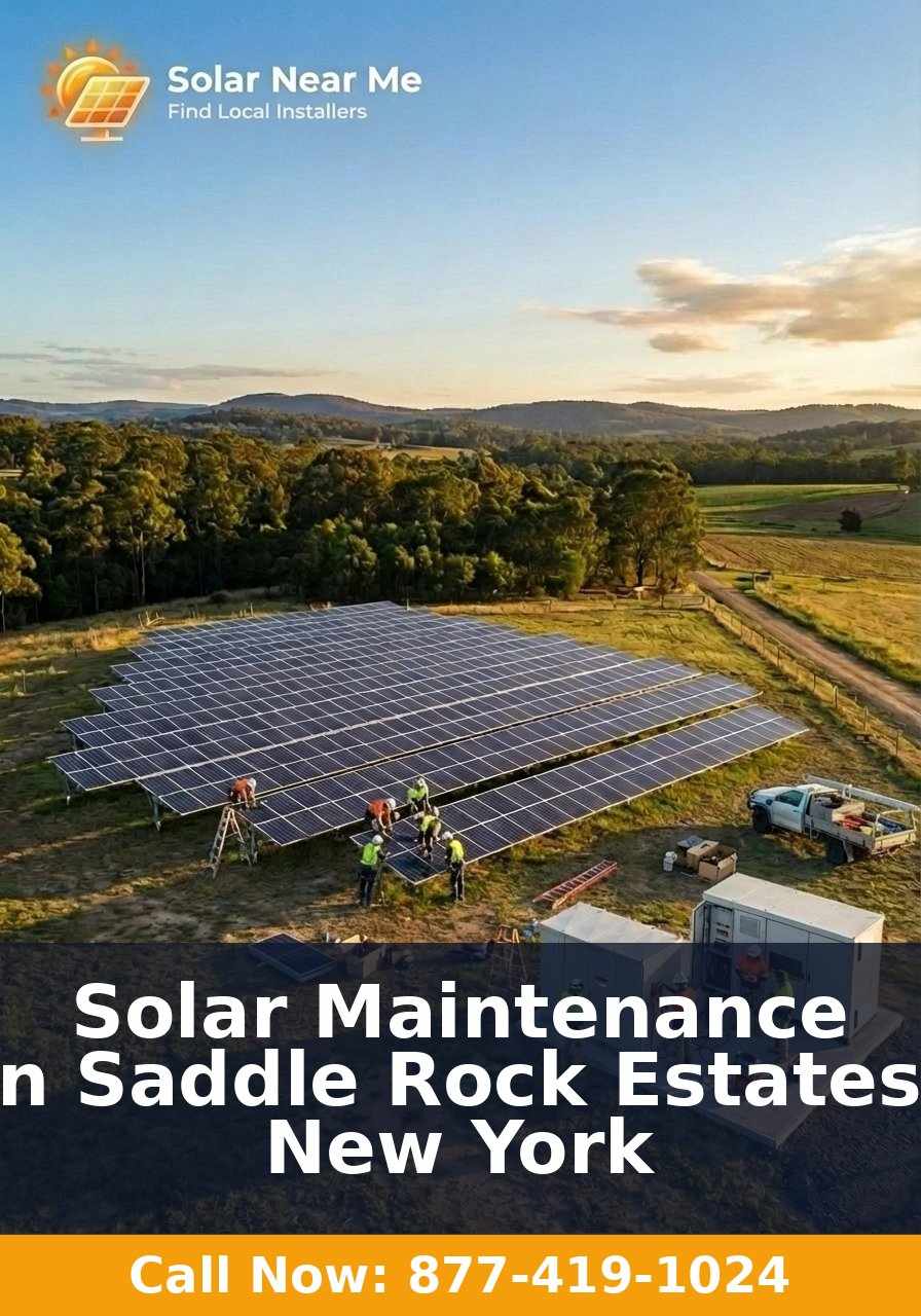 Solar Maintenance in Saddle Rock Estates, New York