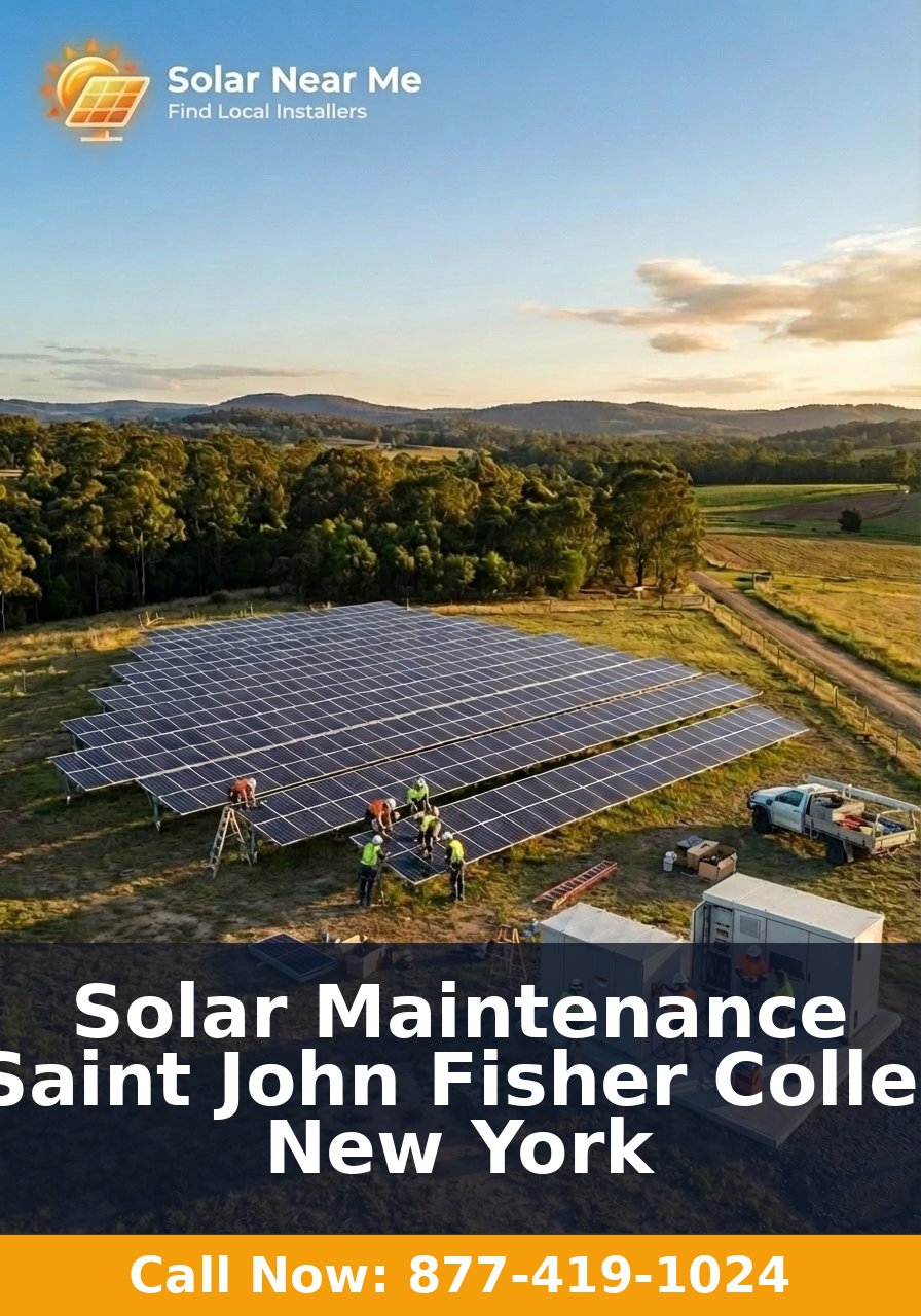 Solar Maintenance in Saint John Fisher College, New York