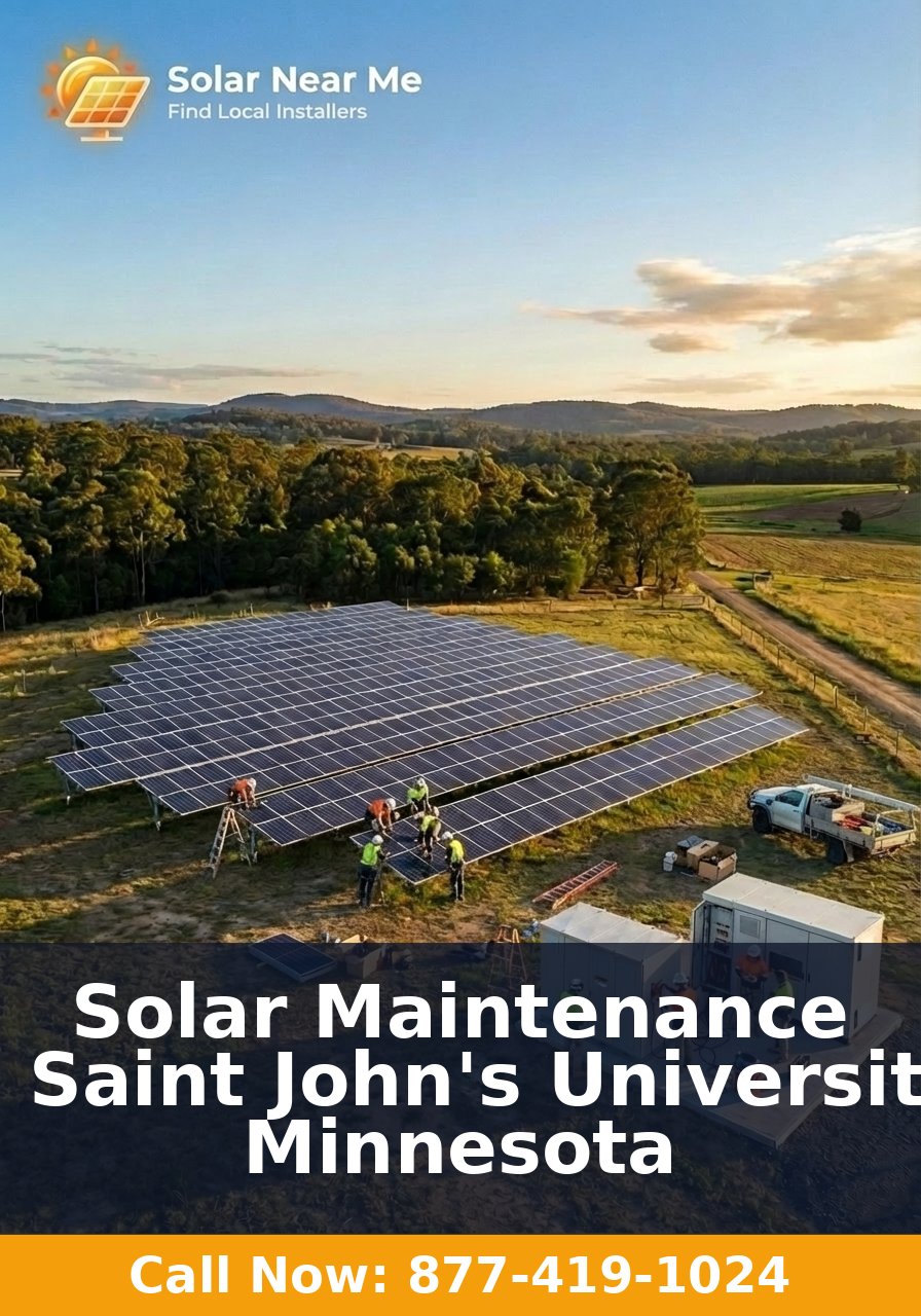 Solar Maintenance in Saint John's University, Minnesota