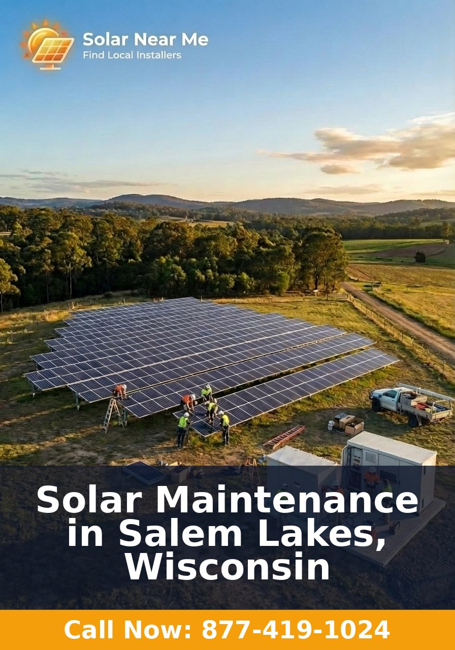 Solar Maintenance in Salem Lakes, Wisconsin