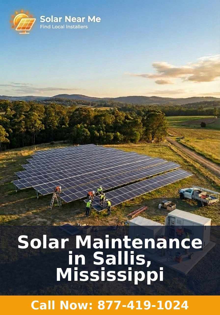 Solar Maintenance in Sallis, Mississippi