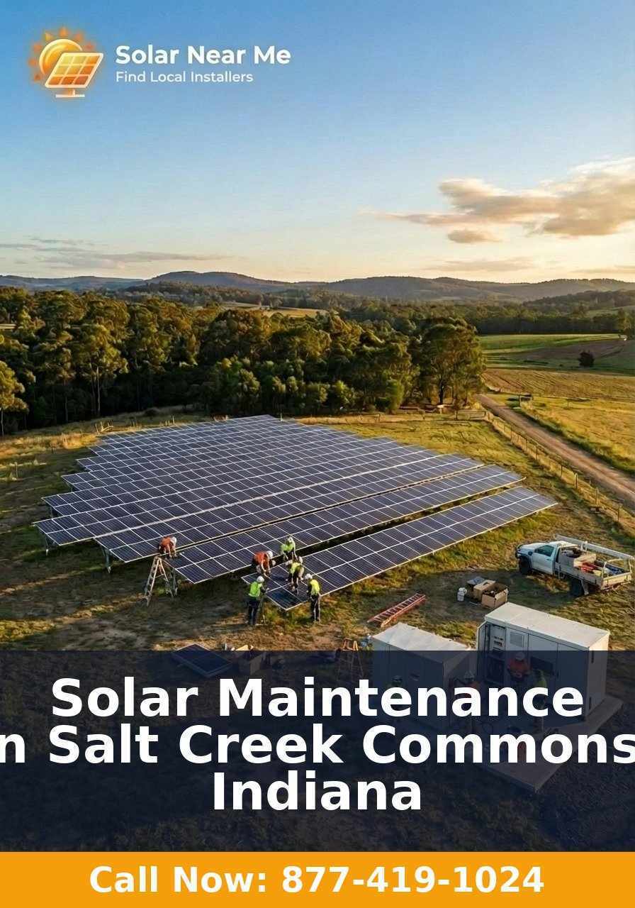 Solar Maintenance in Salt Creek Commons, Indiana
